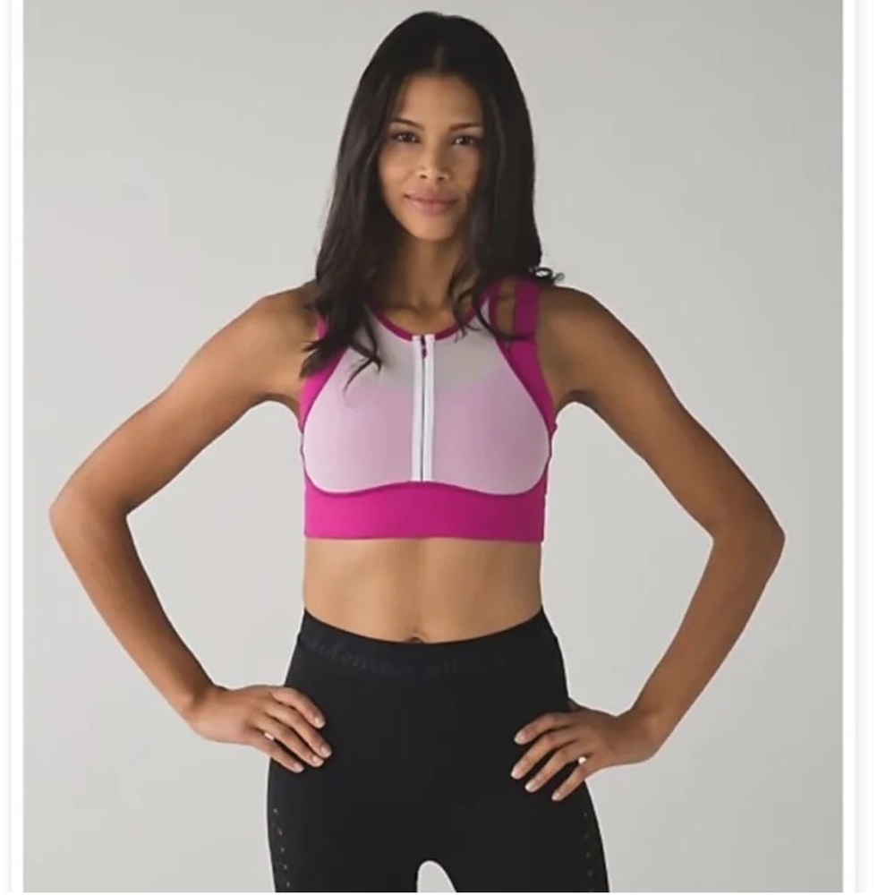 Lululemon Raspberry Ready, Set, Sweat Bra Pink Si… - image 2